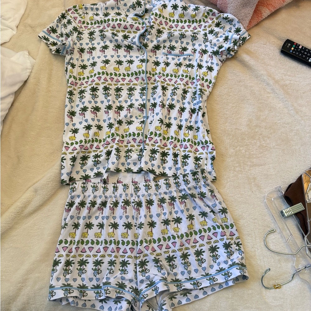 Roller rabbit RARE Tropical Print Pajama Set